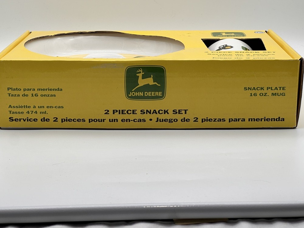 John Deere Gibson Two Piece Snack Set - New Open Package
