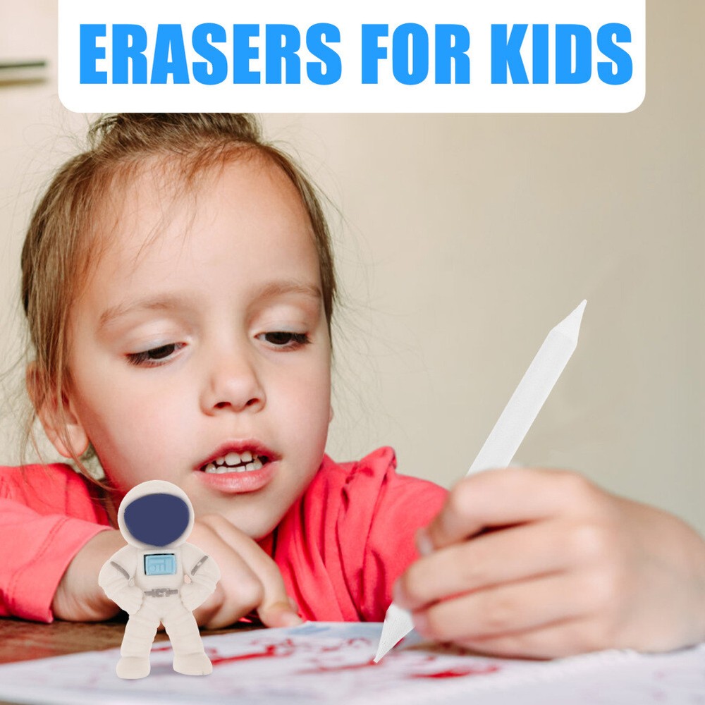 24Pcs Small Erasers Astronaut Erasers Portable Erasers Multi-function Erasers