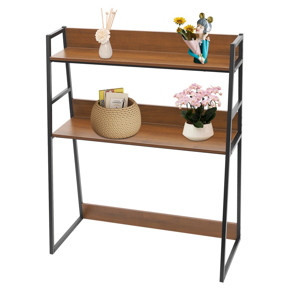 Modern Desktop Bookshelf Multipurpose Bookcase Organizer Desktop Display Rack