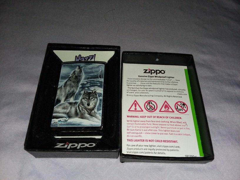 Brand New Zippo Mazzi Wolves