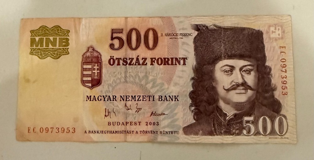 Hungary, 500 Forint 2003  P-188   Circulated/VG
