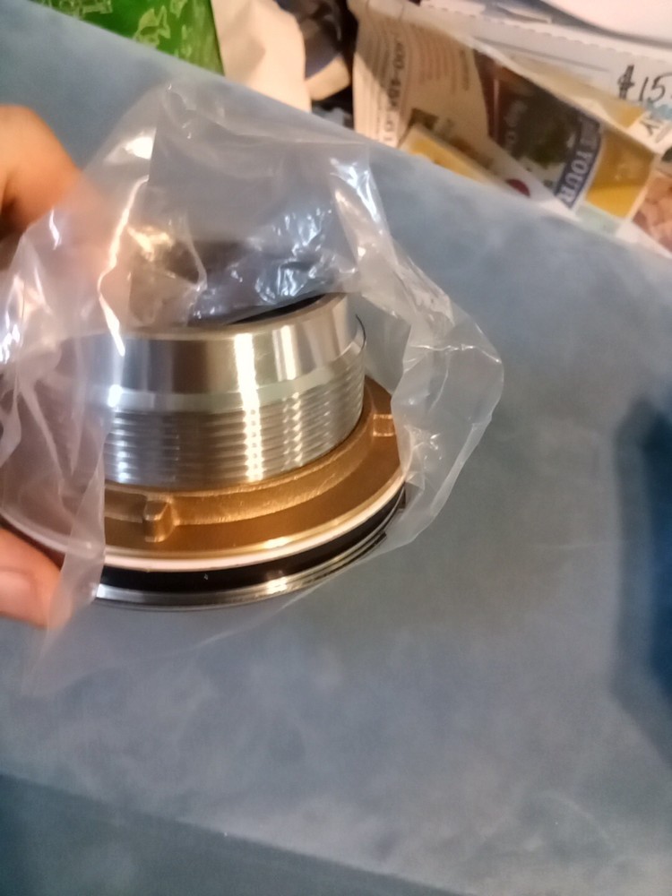 Shower Base Drain Assembly 2" Liquid-Accents brass replacement Chrome Top Plate