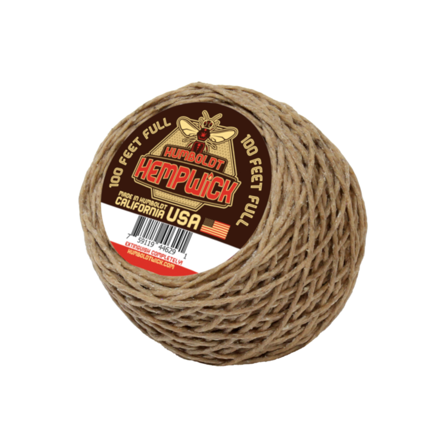 Organic Humboldt Hemp Wick® - 100 Feet 1mm Full Flame - MADE IN USA