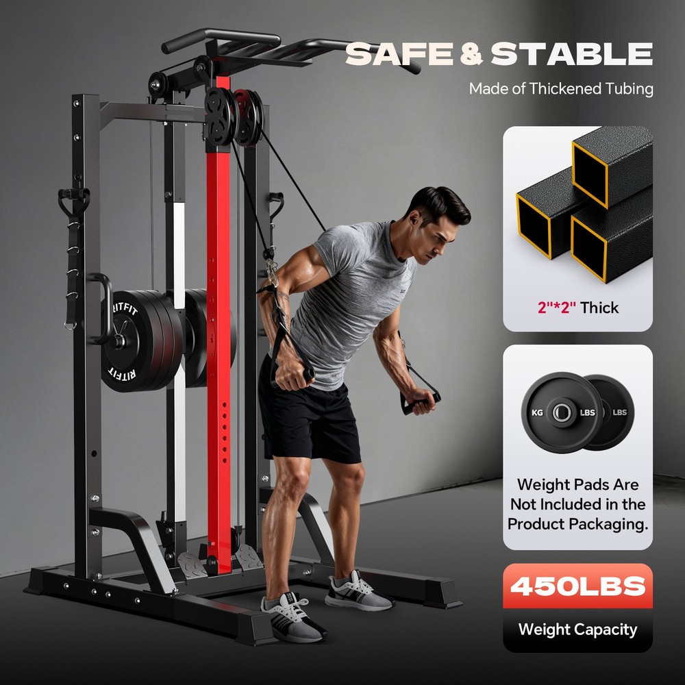 Home Gym System Pull Up Bar Power Tower Dip Station Strength Training Equipment
