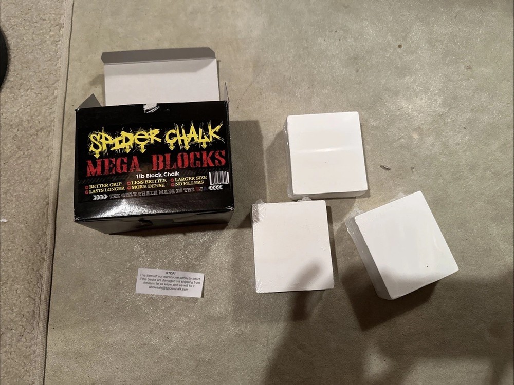 Spider Chalk Mega Blocks 1 Lb Block Chalk