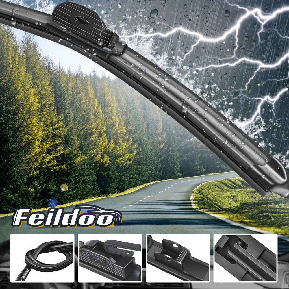 Feildoo Fit For Chevrolet Chevy COLORADO 2004-2012 Windshield Wiper Blades J/U