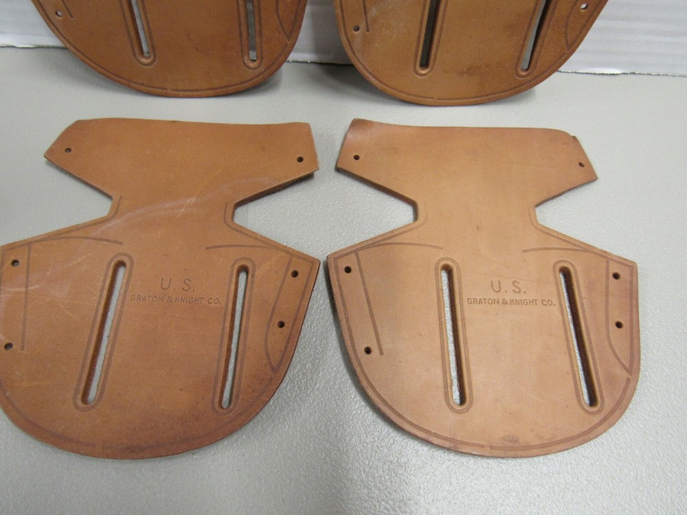 Original WW2 US Leather Holster Part - Back Hanger Belt Loop Graton & Knight NOS