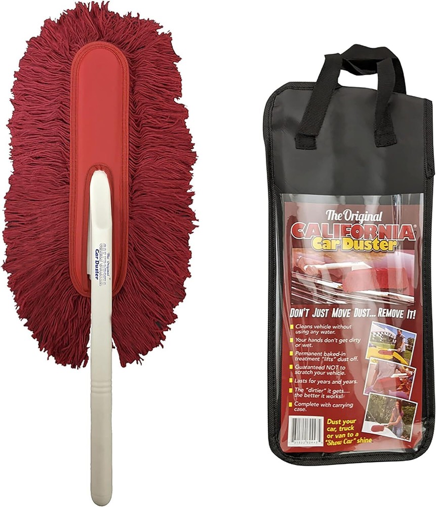 The Original California Car Duster Plastic Handle Duster, Red