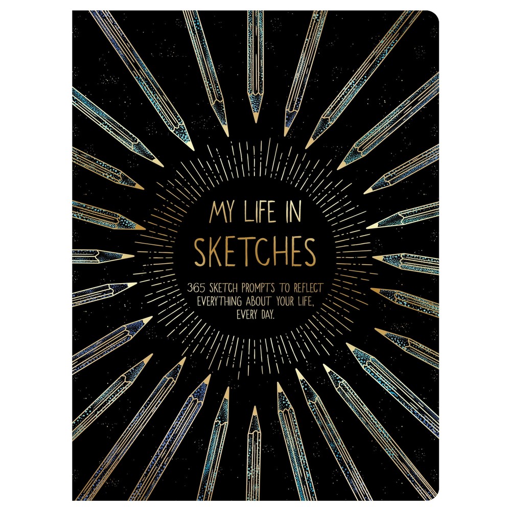 Guided Sketch Journal, 7.3 x 9.7", 204 Pages