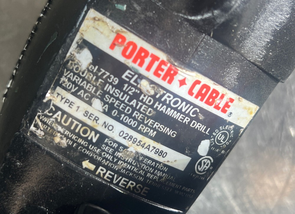 Porter Cable 7739 Type 1 1/2" Hammer Drill