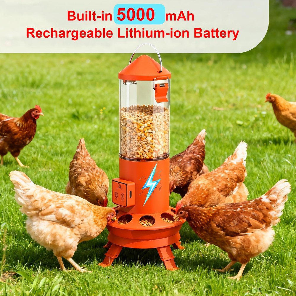 Automatic Chicken Feeder, Smart Chicken Coop Accessories, APP Smart Remote Co...