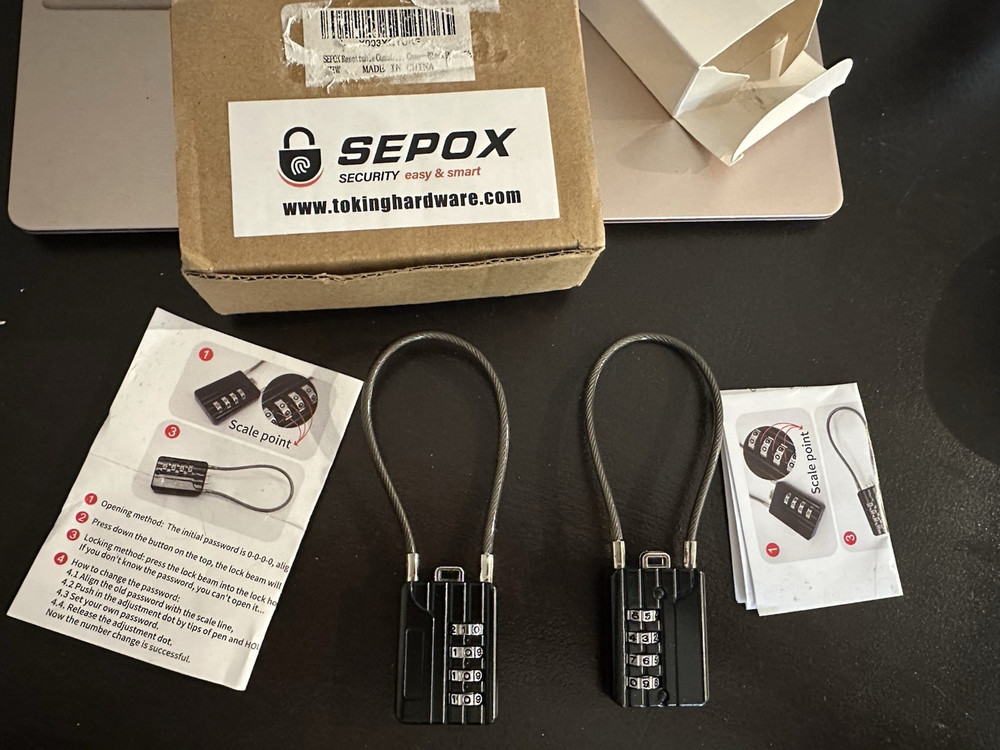 SEPOX® Versatile Twins Resettable 4-Digit Combination