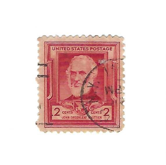 STAMP US SCOTT 865 "John G. Whittier" 2 CENT 1940 USED
