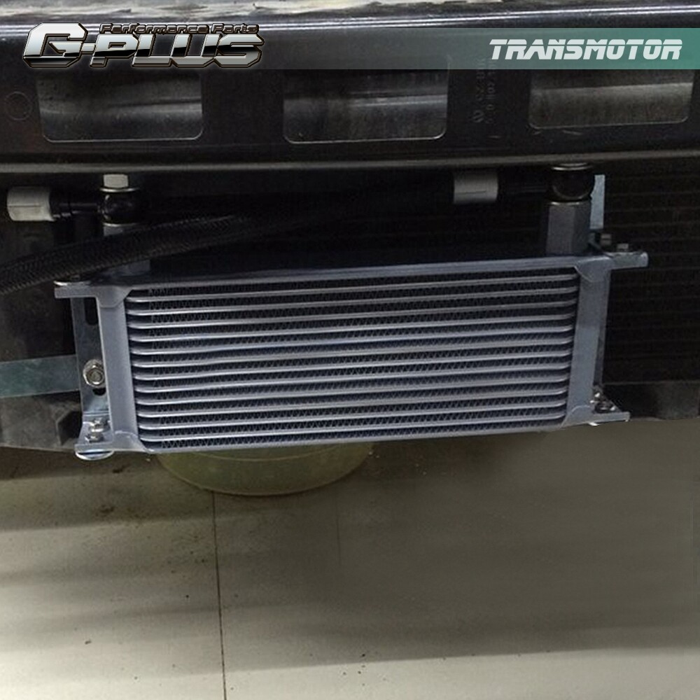 Universal 25 Row AN10 Aluminum Engine Oil Cooler + 7" Electric Fan Kit