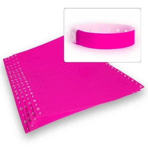 Plastic Wristbands 100 Count - Choose your Color - Security Bracelets