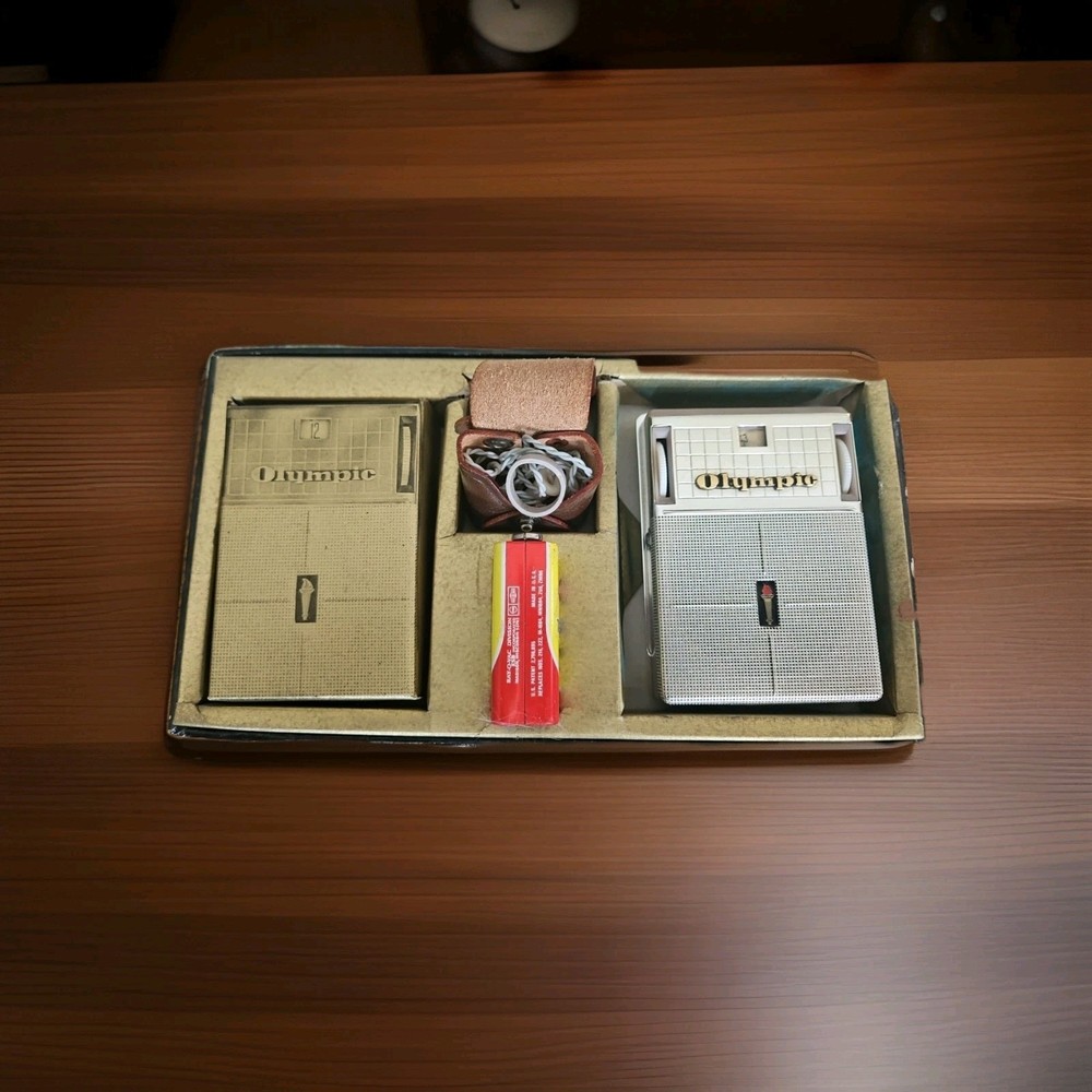 Olympic Model 780 Transistor Radio and Display Case
