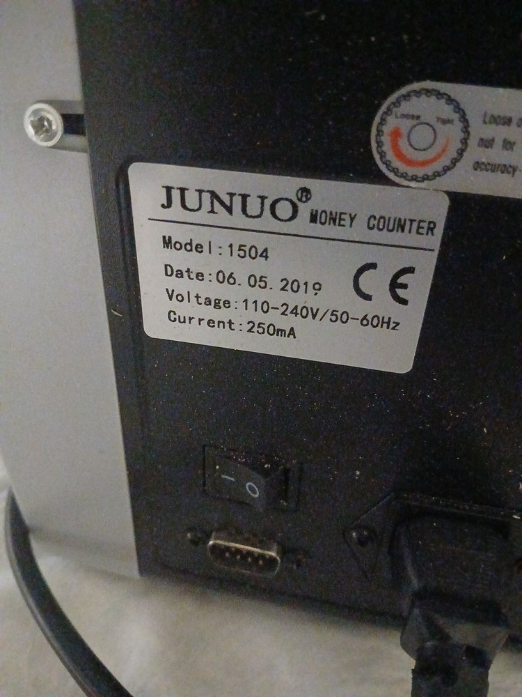 JUNUO MODEL 1504 CURRENCY COUNTER