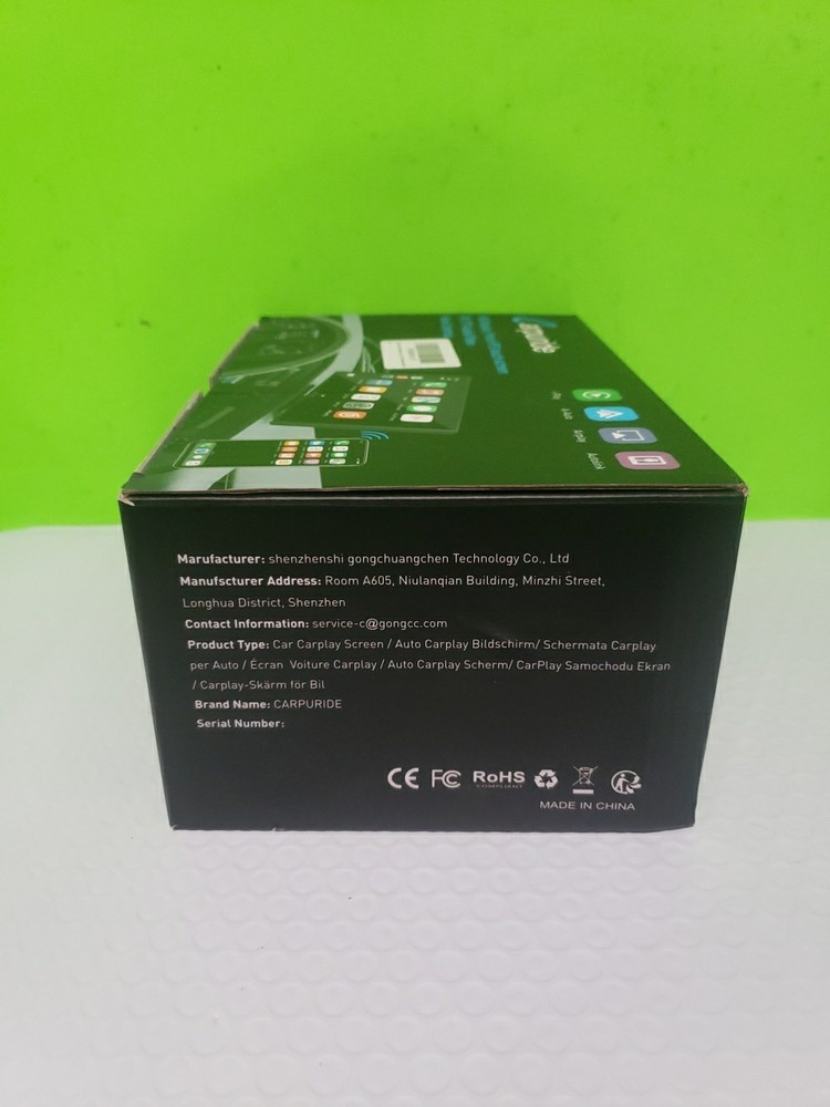 CARPURIDE C98 Wireless 9’’ Apple Carplay Android Auto GPS Navigation C Open Box