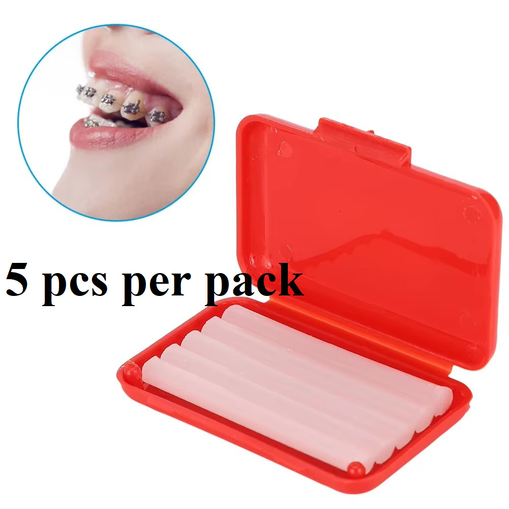 100Packs 10 Fruit Scent Dental Orthodontics Ortho Wax For Braces Gum Irritation