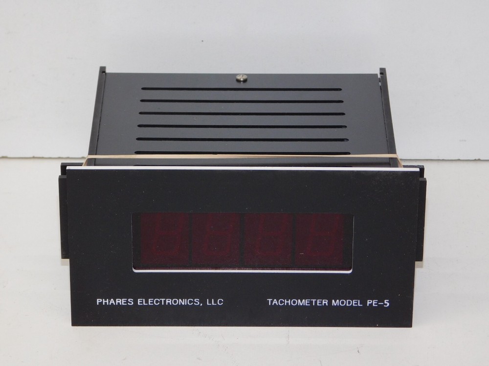 New Phares Electronics PE-5 Digital Panel Mount Process Tachometer Module Unit