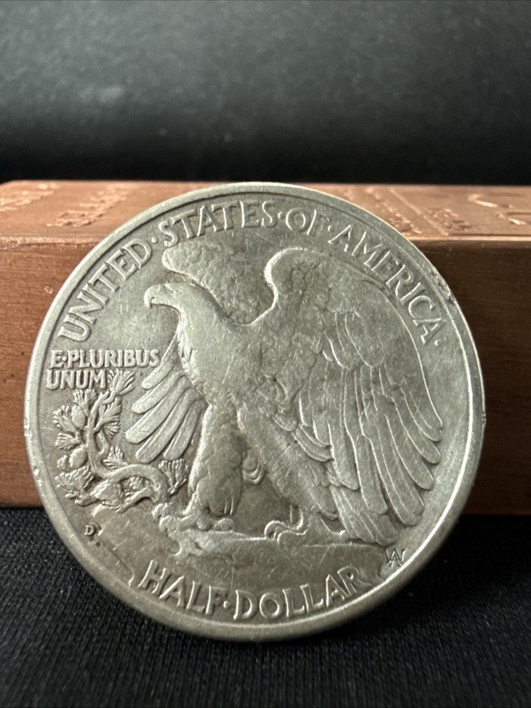1938 d walking liberty half dollar xf