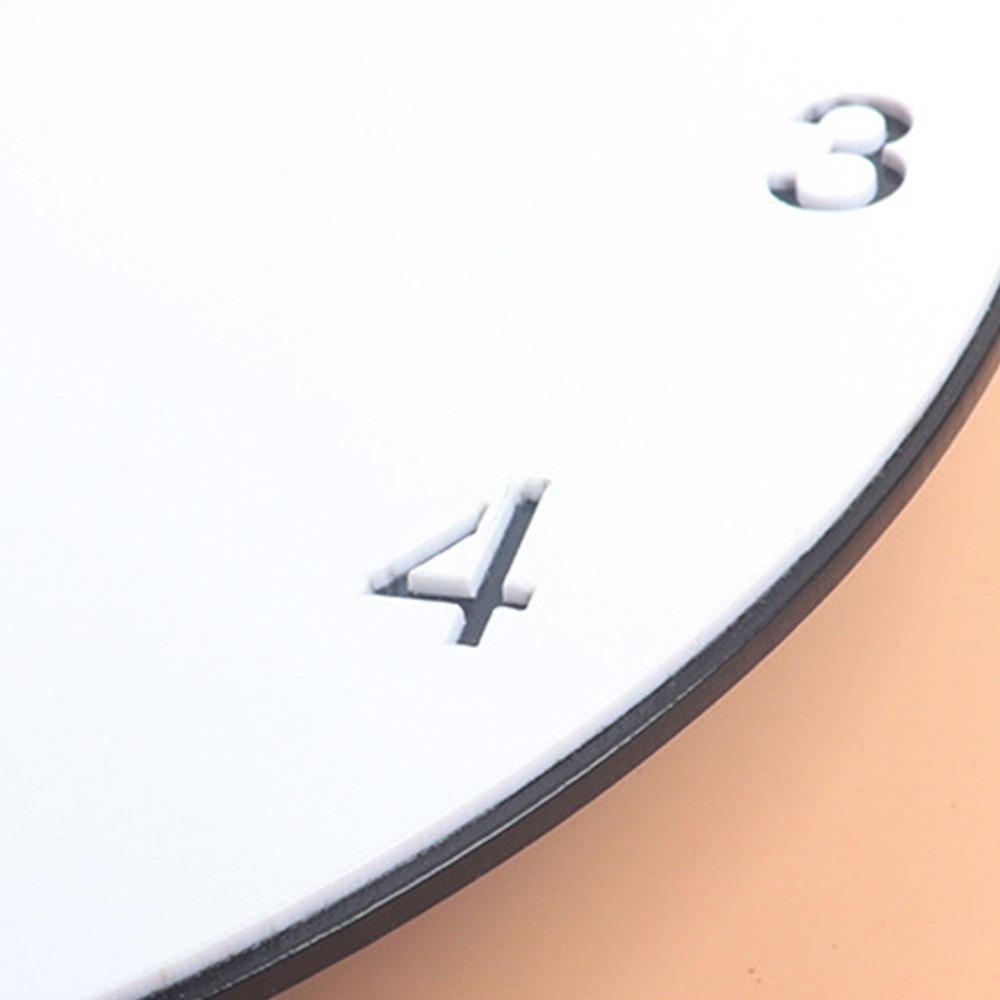 Charming Black Cat Wall Clock in Acrylic for Practical Time Management