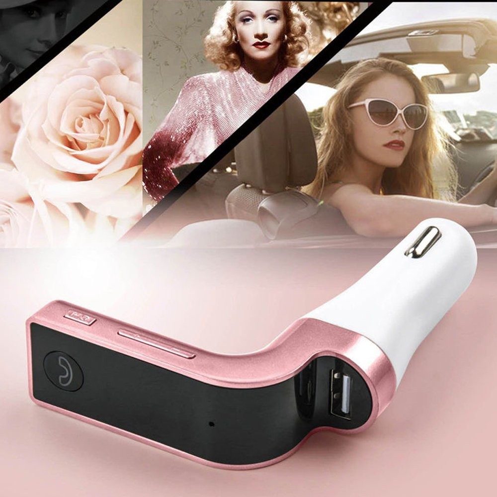 4-in-1 Car Kit MP3 Player Hands Wireless Bluetooth FM Transmitter G7 + AUX Mo...