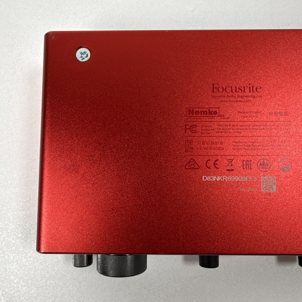 Focusrite Scarlett 4i4 3rd Gen USB Audio Interface Tested Working