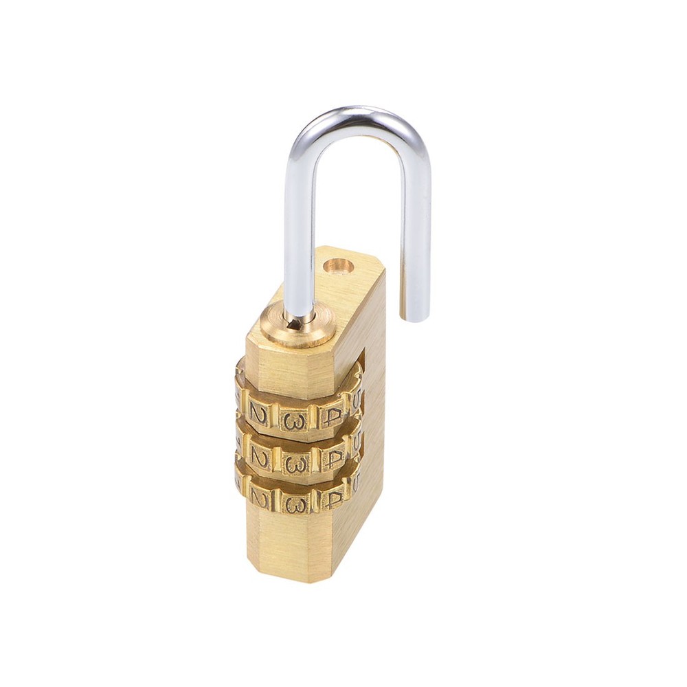 3 digits combination lock brass locks 3mm diameter cricket