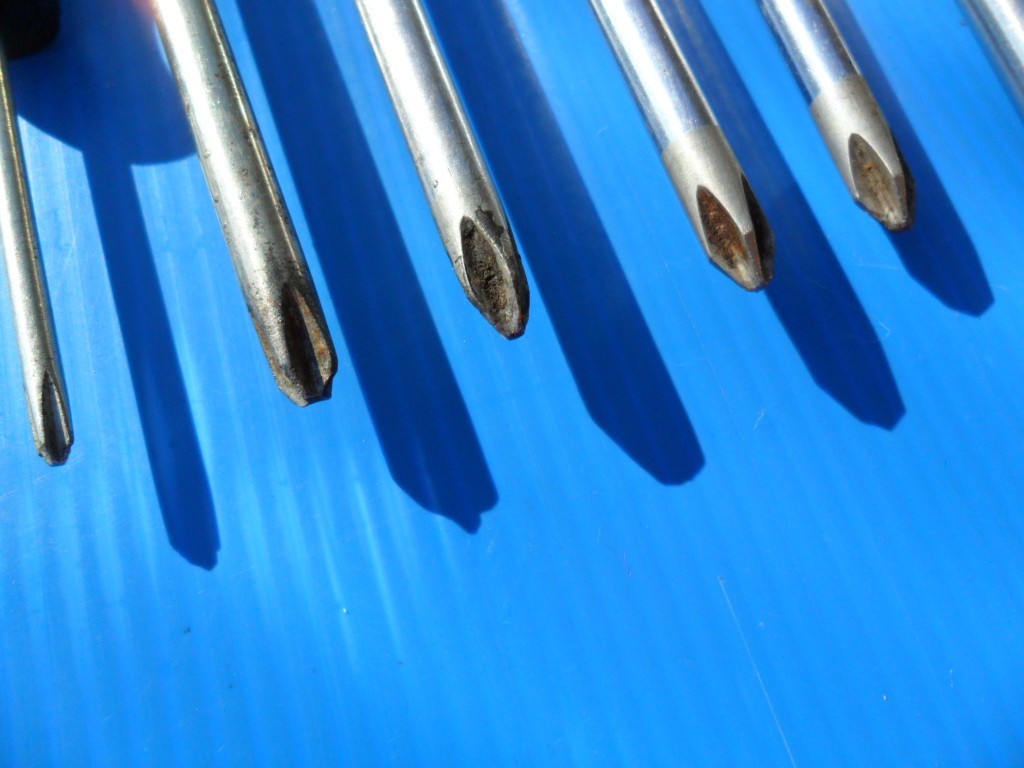 Snap On Tools Huge Screwdriver Lot 19 Pieces Hard Black Handle Plillips & Flat