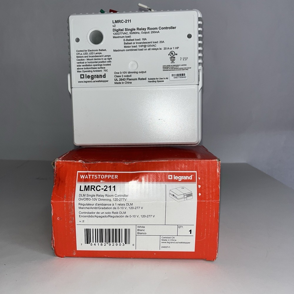WATTSTOPER -LMRC-211 LEGRAND DLM SINGLE RELAY ROOM CONTROLLER.