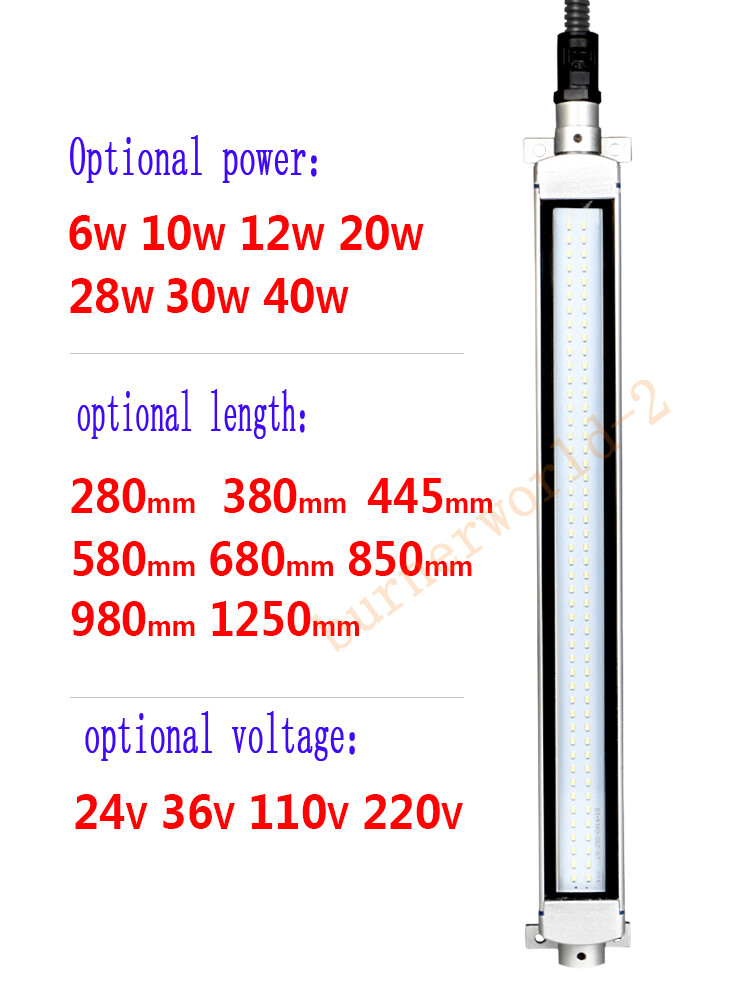 LED Milling CNC Machine Tool Light Working Lamp lathe lamp Workshop AC24~220V