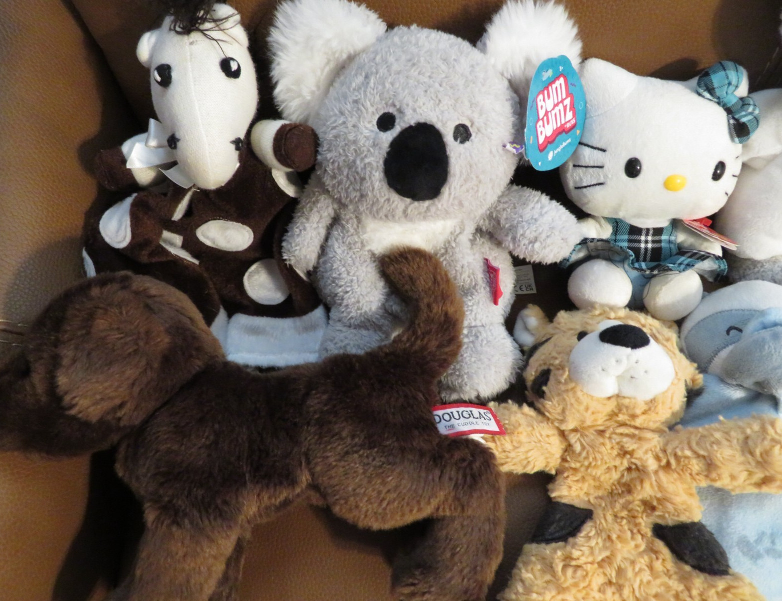 Mixed Lot of Stuffed Animals TY Hello Kitty Douglas Little Me Demdaco & more