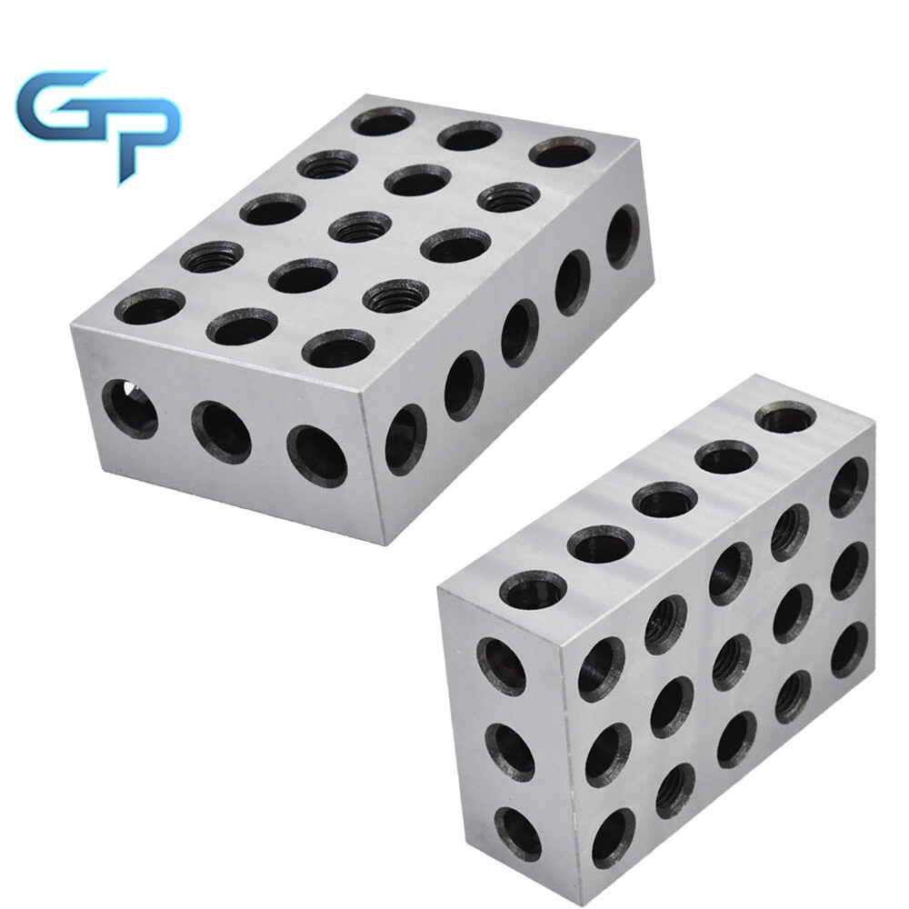 2-4-6 Blocks 23 Holes Matched Pair Machinist 246 Jig Ultra Precision .0002"