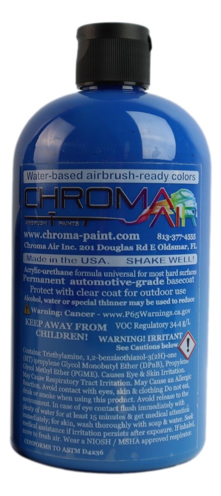 ChromaAir Paints: Transparent Absolute Blue