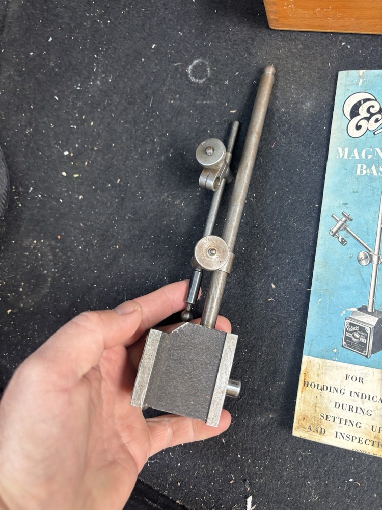 Eclipse Magnetic Base For Holding Indicators With Box & Paper England