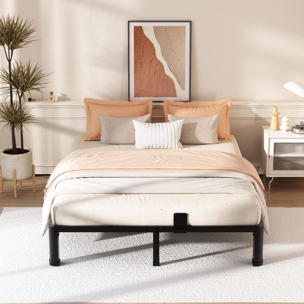FUIOBYVV 12 Inch Full Metal Platform Bed Frame