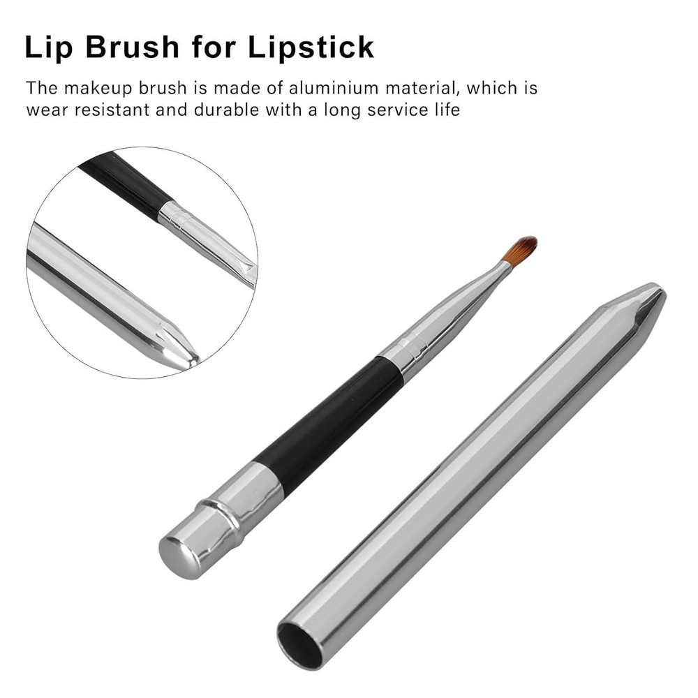 Retractable Lip Brushes - 2 Pack Professional Applicators for Makeup Use