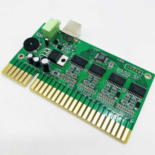 Jamma Interface to USB PC Joystick w/ audio amplifier PCB
