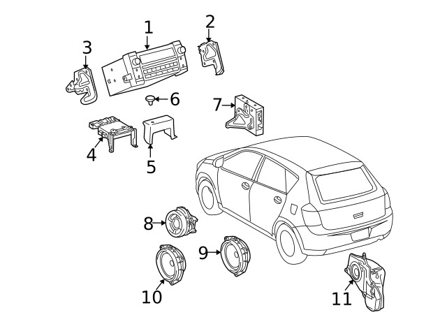 Genuine GM Front Dr Speaker 19184453