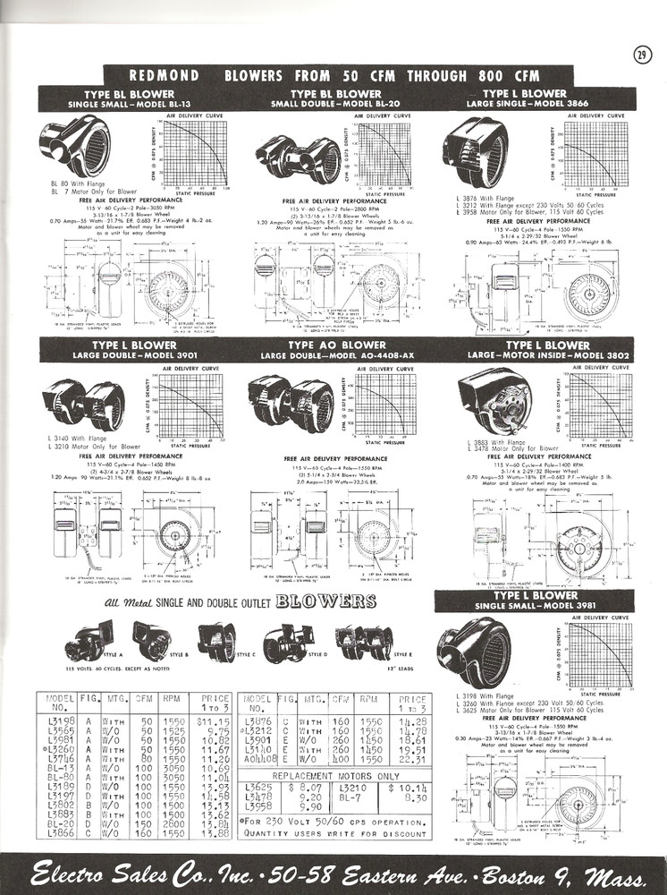 c. 1962 Electro Sales Catalog No. 62D -Electronic Rotating Devices & Components