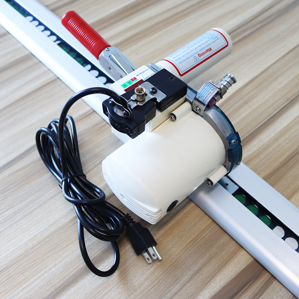110V High Speed Fabric End Cutter w/75" Rack & Digital Counter Delay Function