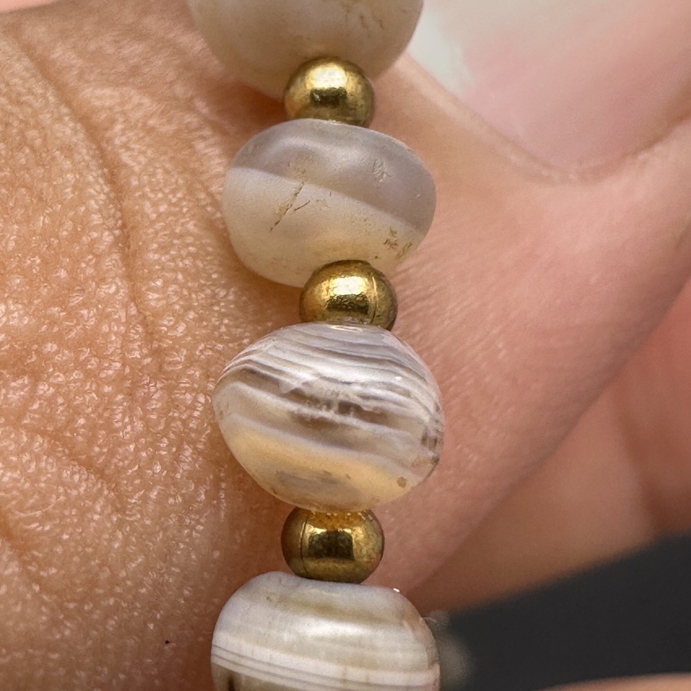 Ancient Old Soleimani Agate Beads Bracelet