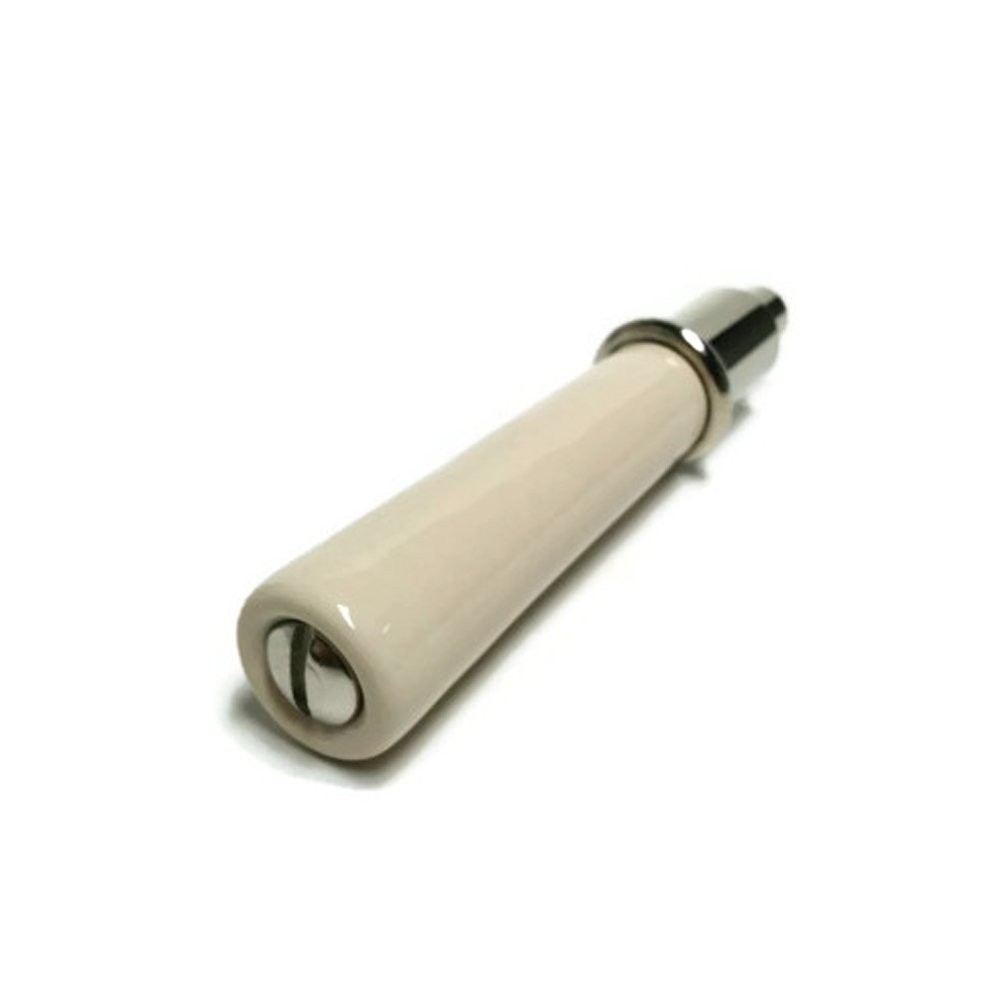 Vermont Castings Ceramic Fallaway Handle Assembly (White with Nickel White