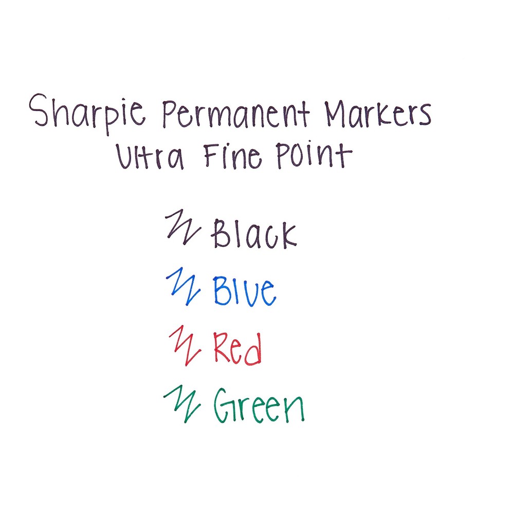Sharpie Ultra Fine Permanent Markers 24 Count Black Ink Quick Drying