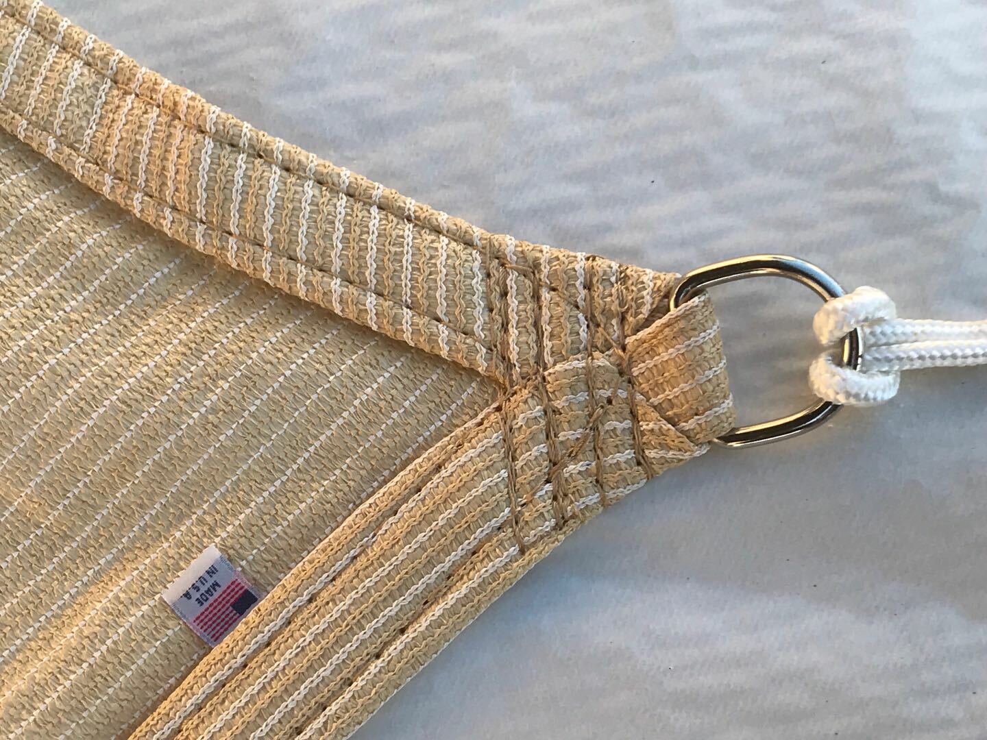 Custom Curved Rectangular Sun Shade Sail UV Blocking Outdoor Canopy Awning Patio