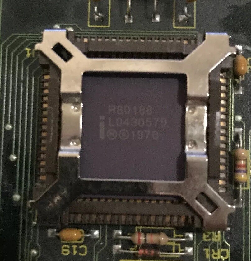 Intel R80188 CPU Microprocessor 8MHz NMOS Used Tested Ships Free