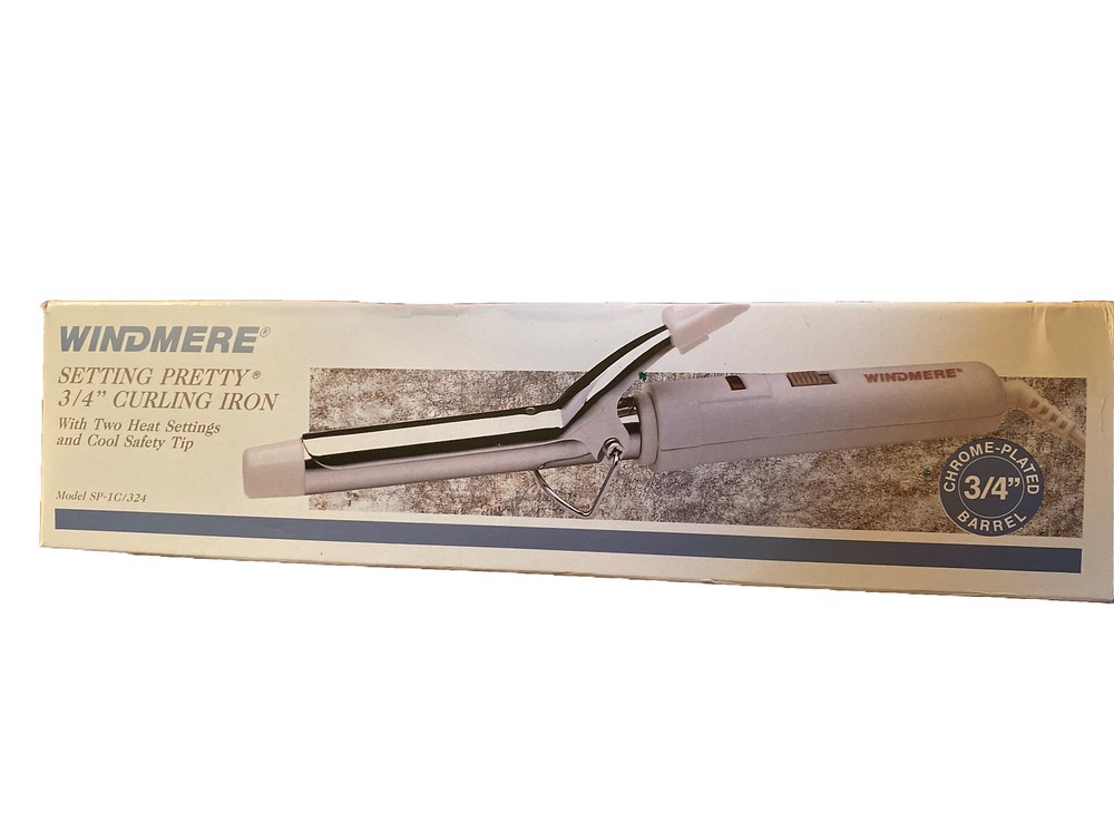 NOS Windmere Curling Iron 3/4" Setting Pretty