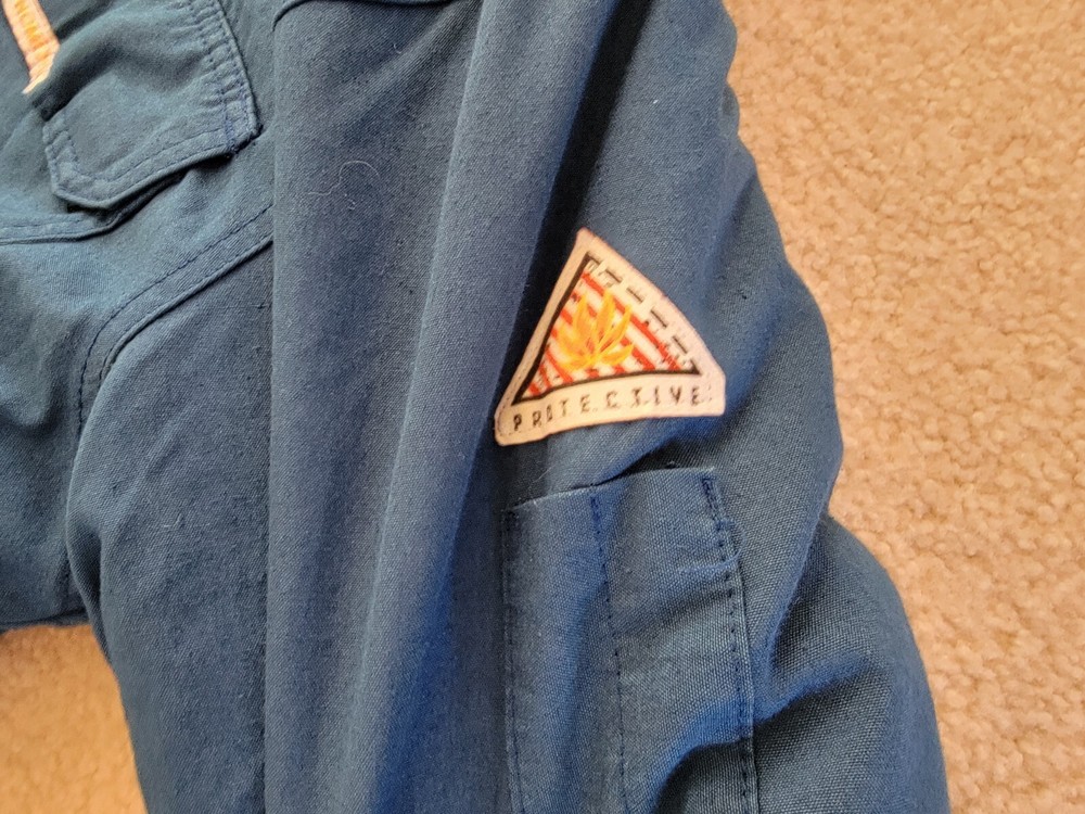 Bulwark Protective Apparel NOMEX IIIA Flame Resistant Jacket Blue Size Large