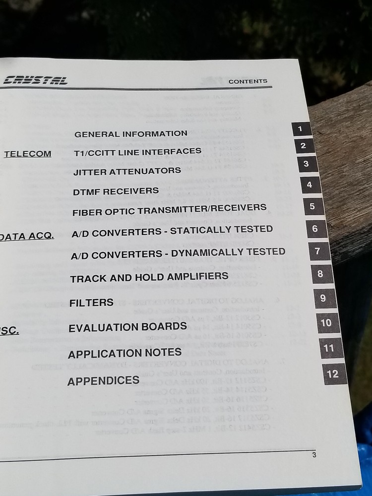 VINTAGE ELECTRONIC BOOK CRYSTAL SEMICONDUCTOR DATA SMART CATALOG 1988